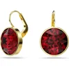 Swarovski Ohrringe Damen Bella Drop Rot Gold‑farbig Kristall 5724288