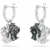 Swarovski Ohrringe Damen Swan Drop Earrings Schwarz Rhodium‑/Ruthenium‑Finish 5705728