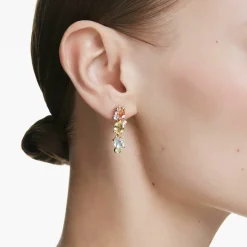 Swarovski Ohrringe Damen Gema Drop multicolor goldfarben 5714815
