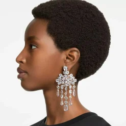 Swarovski Ohrringe Unisex Gema Silber Weiß 5639329