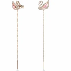 Swarovski Ohrstecker Dazzling Swan Pink Roségold 5469990