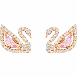 Swarovski Ohrstecker Dazzling Swan Pink Roségold 5469990
