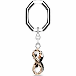 Swarovski Schlüsselanhänger Infinity Weiß/Mixed-Metal Finish 5687996