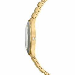 Swarovski Uhr Unisex Dextera 3‑Hand 37 mm Metallarmband Gold‑Plattiert 5635450