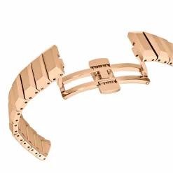 Swarovski Uhr Unisex Dextera 3‑Hand 37 mm Metallarmband Schwarz Roségold‑Plattiert 5641294