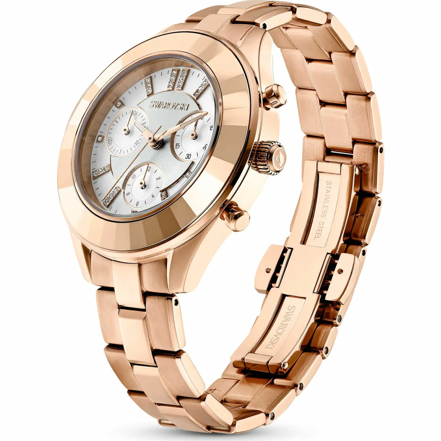 Swarovski Uhr Unisex Octea Lux Sport Chronograph 37 mm Roségold 5612194