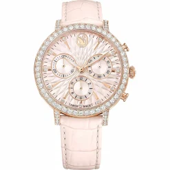 Swarovski Unisex Matrix Tennis Chrono Uhr Pink/Roségold 5698300