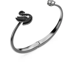Swarovski Swan Armreif Schwarz/Ruthenium 5688746