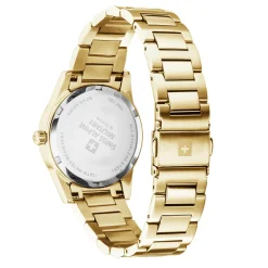 Swiss Alpine Military Damenuhr Argos gold schwarz 34mm Artikelnummer 7767.1117