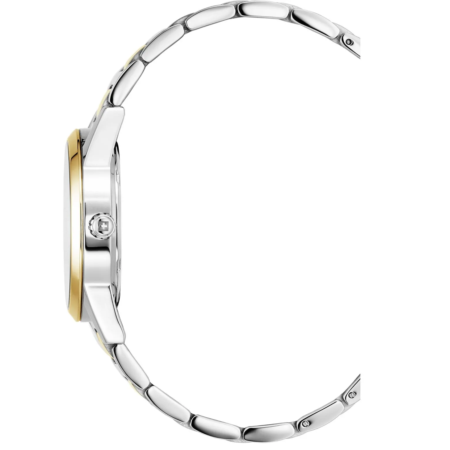 Swiss Alpine Military Damen-Armbanduhr Argos Bicolor Silber 34 mm Artikelnummer 7767.1142