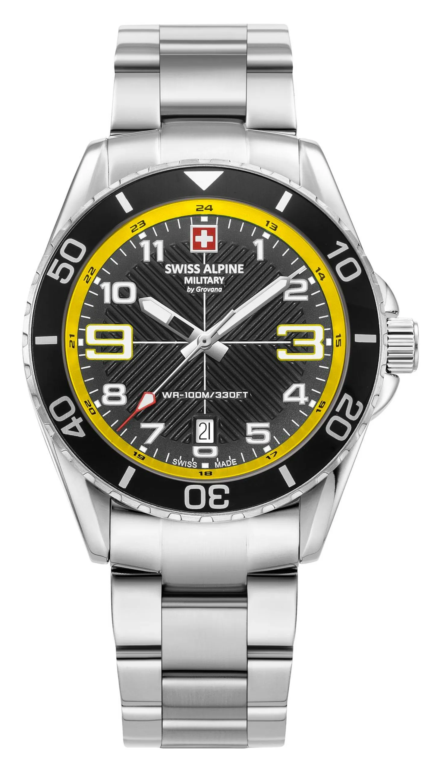 Swiss Alpine Military Herren Armbanduhr Taucheruhr Raptor 7029.1138