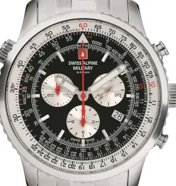 Swiss Alpine Military Herren Armbanduhr 45 mm Armband Edelstahl 7078.9137