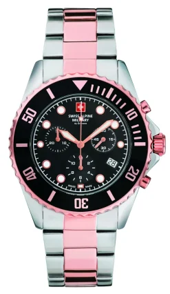 Swiss Alpine Military Herren Armbanduhr 7053.9157 Chronograph & Datumsfenster Armband Stainless Steel