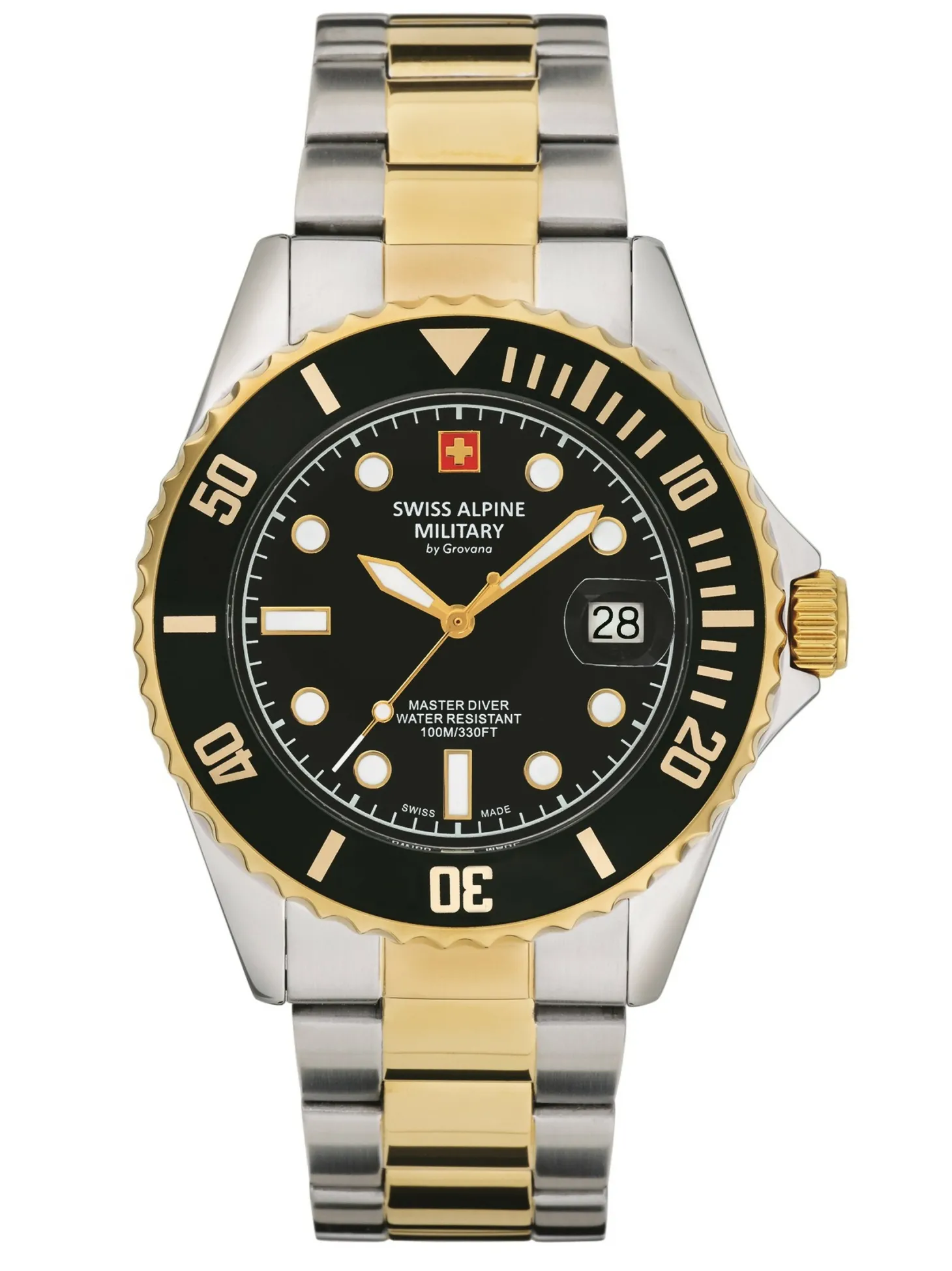 Swiss Alpine Military Herren Armbanduhr Edelstahl 7053.1147