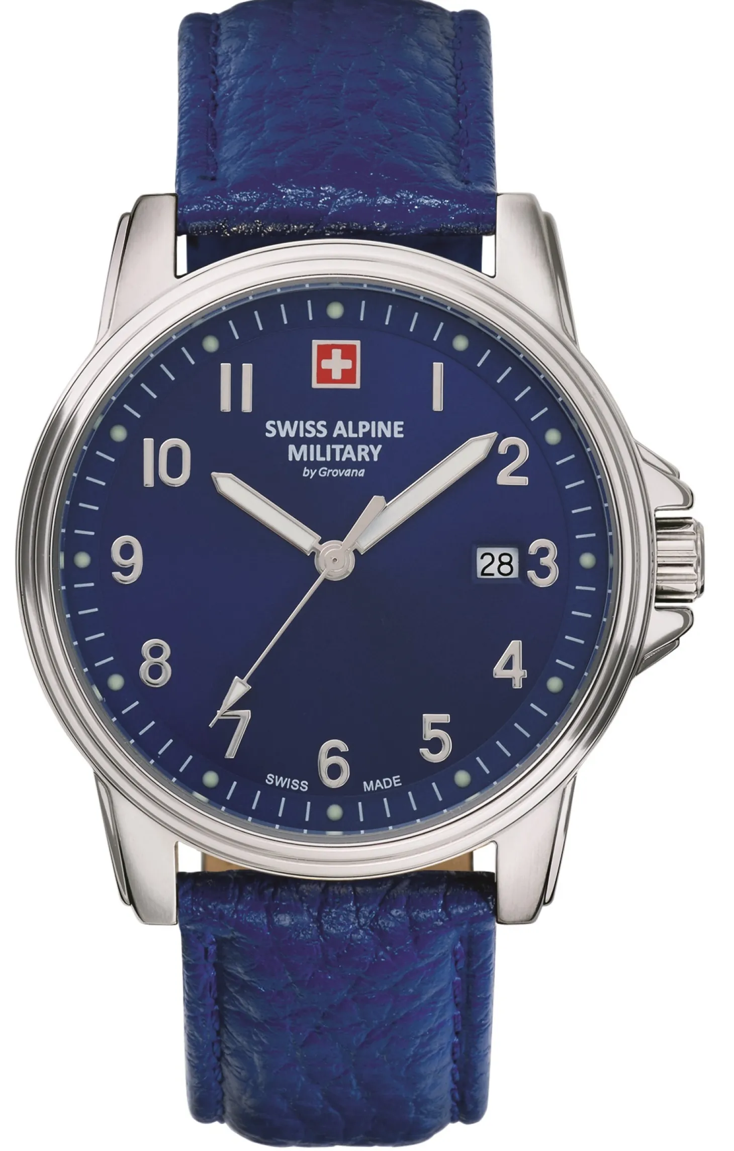 Swiss Alpine Military Herren Armbanduhr 40 mm Armband Leder 7011.1535