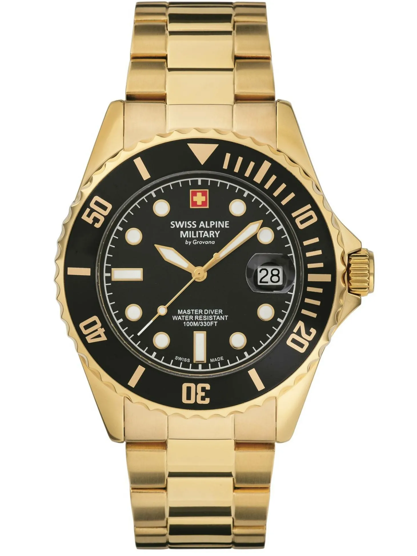 Swiss Alpine Military Herren Armbanduhr Edelstahl 7053.1117