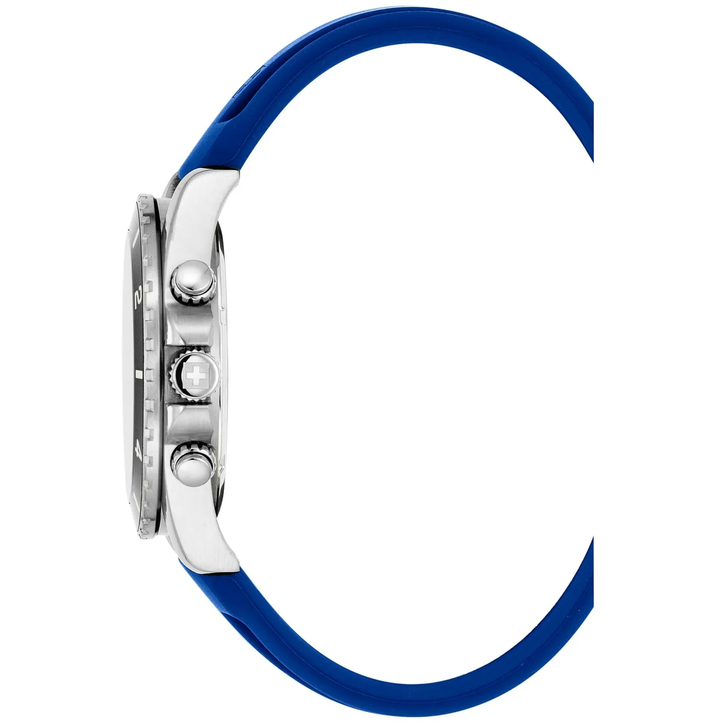 Swiss Alpine Military Herrenuhr Sierra, Chronograph, Edelstahl, Blau-Silber, Artikelnummer 7034.9836