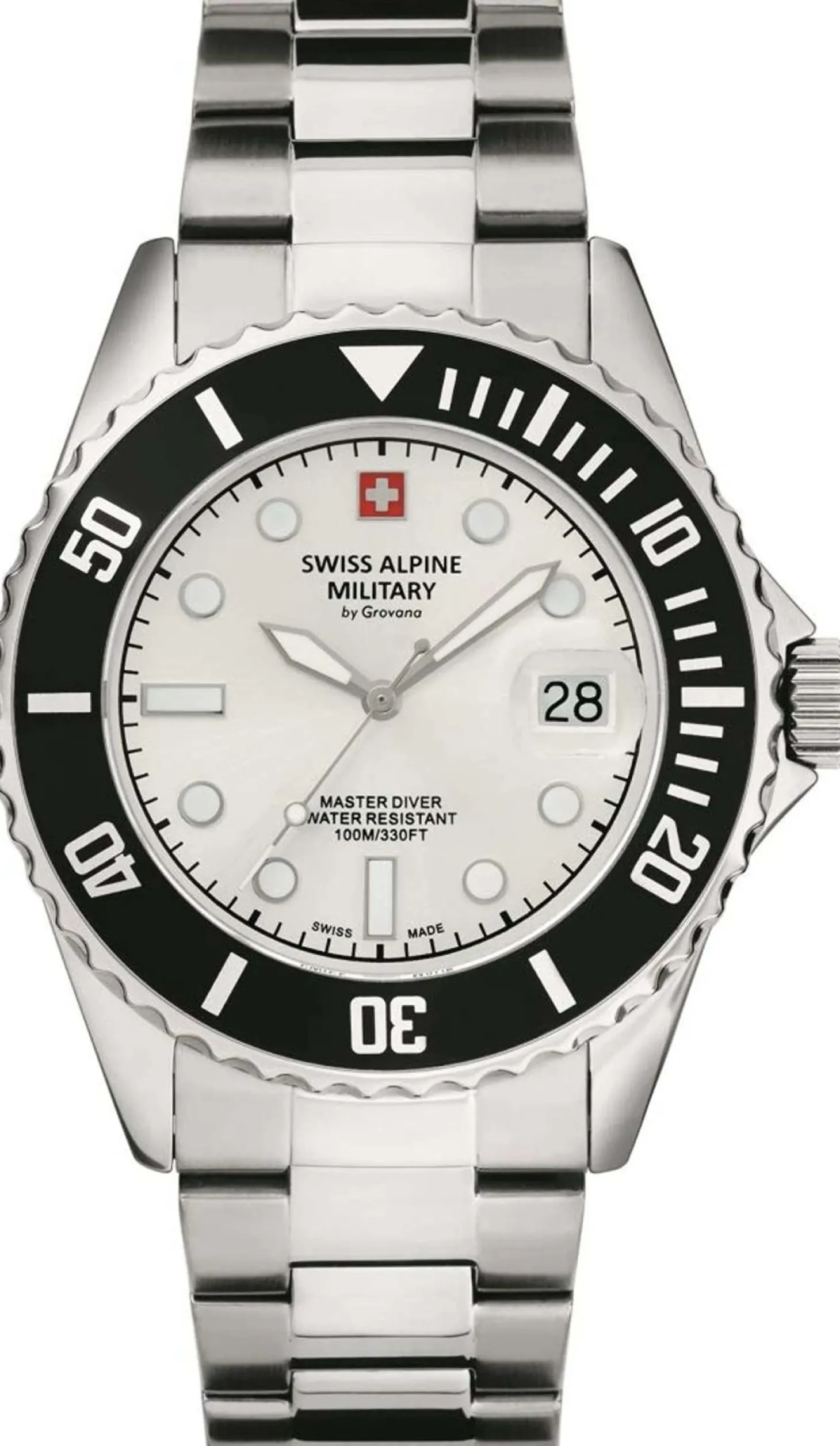 Swiss Alpine Military Herren Armbanduhr Master-Diver Analog Quarz 7053.1132