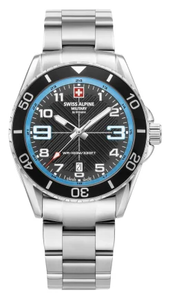 Swiss Alpine Military Herren Armbanduhr Taucheruhr Raptor 7029.1131