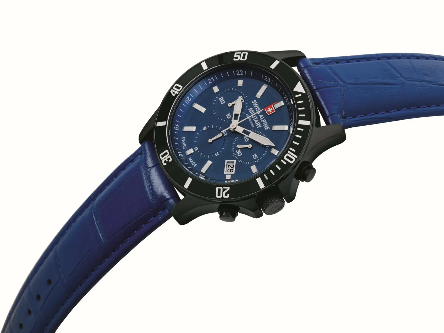 Swiss Alpine Military Herren Armbanduhr 42 mm Armband Edelstahl 7022.9575