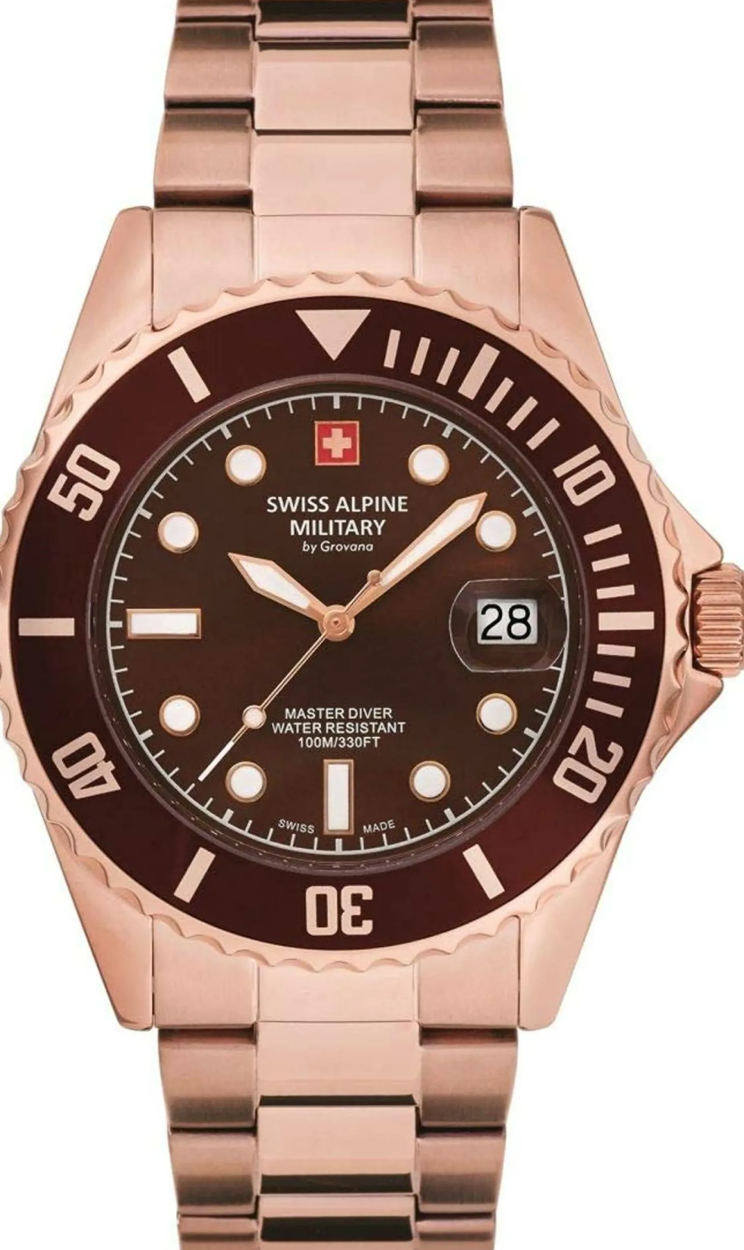 Swiss Alpine Military Herren Armbanduhr Edelstahl 7053.1166