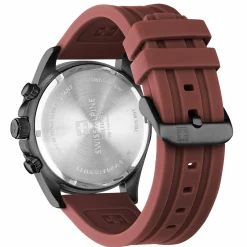 Swiss Alpine Military Herren Armbanduhr Chronograph Raptor bordeaux 7029.9876