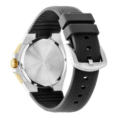 Swiss Alpine Military Herren Schweizer Armbanduhr 42 mm Armband Silikon schwarz 7005.9847