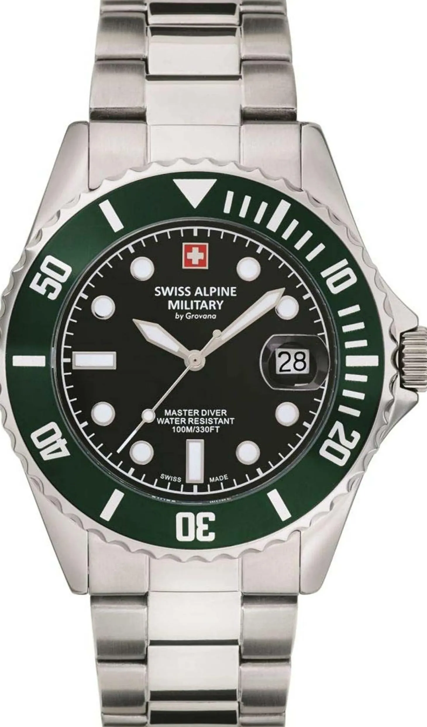 Swiss Alpine Military Herren Armbanduhr Master-Diver Analog Quarz 7053.1133