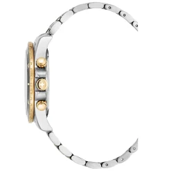 Swiss Alpine Military Herrenuhr Sierra, Chronograph, Edelstahl, Schwarz-silber-gold, Artikelnummer 7034.9147