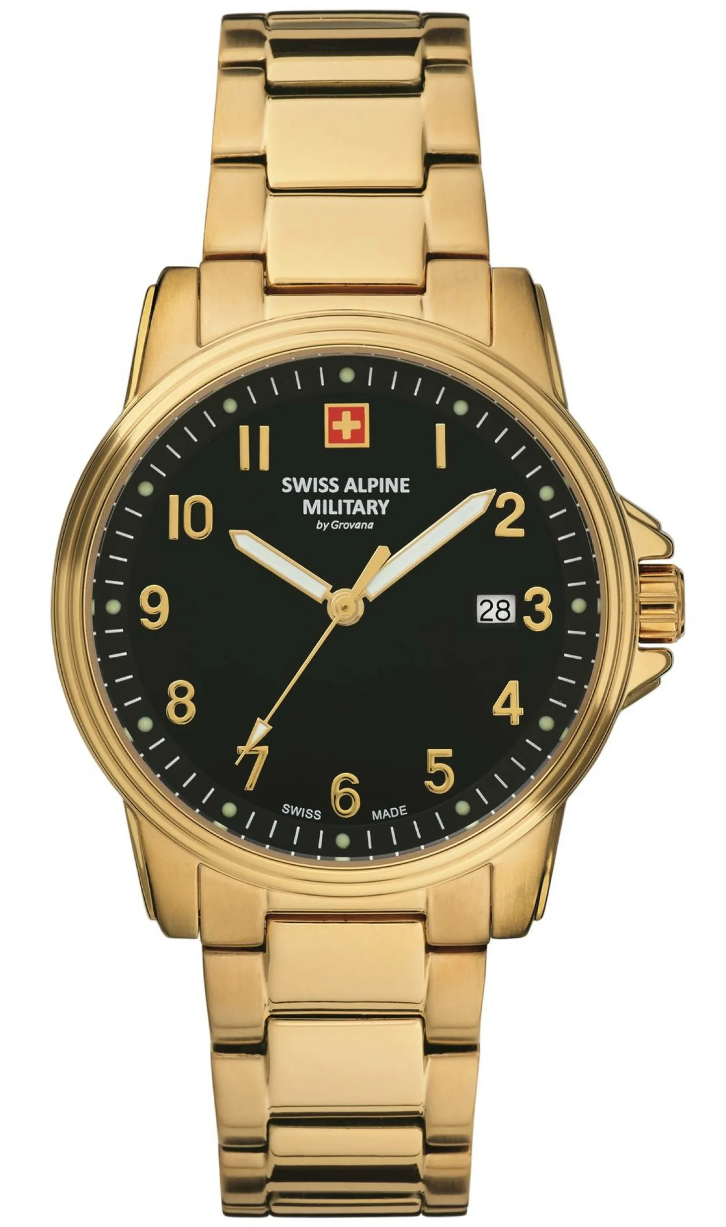 Swiss Alpine Military Herren Armbanduhr 40 mm Armband Edelstahl 7011.1117