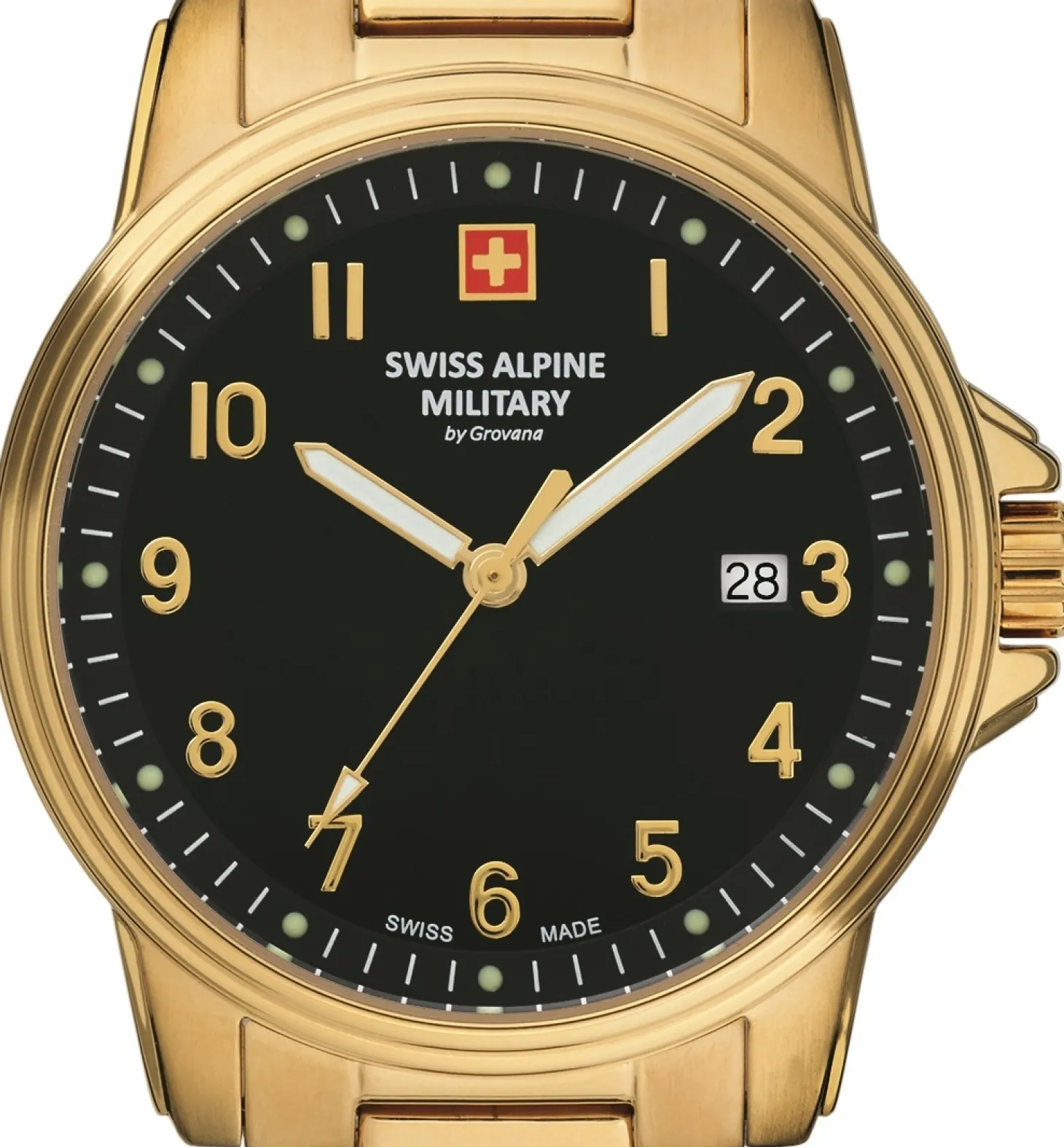 Swiss Alpine Military Herren Armbanduhr 40 mm Armband Edelstahl 7011.1117