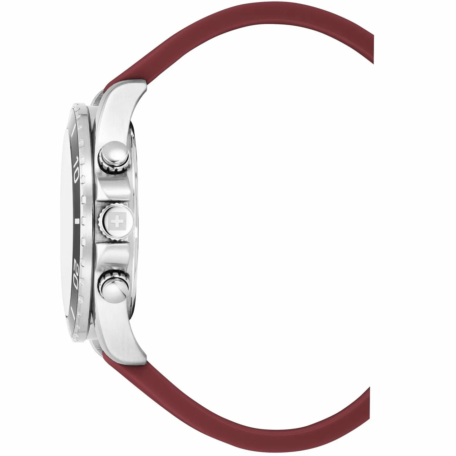 Swiss Alpine Military Herren Armbanduhr Chronograph Raptor bordeaux 7029.9836