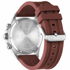 Swiss Alpine Military Herren Armbanduhr Chronograph Raptor bordeaux 7029.9836