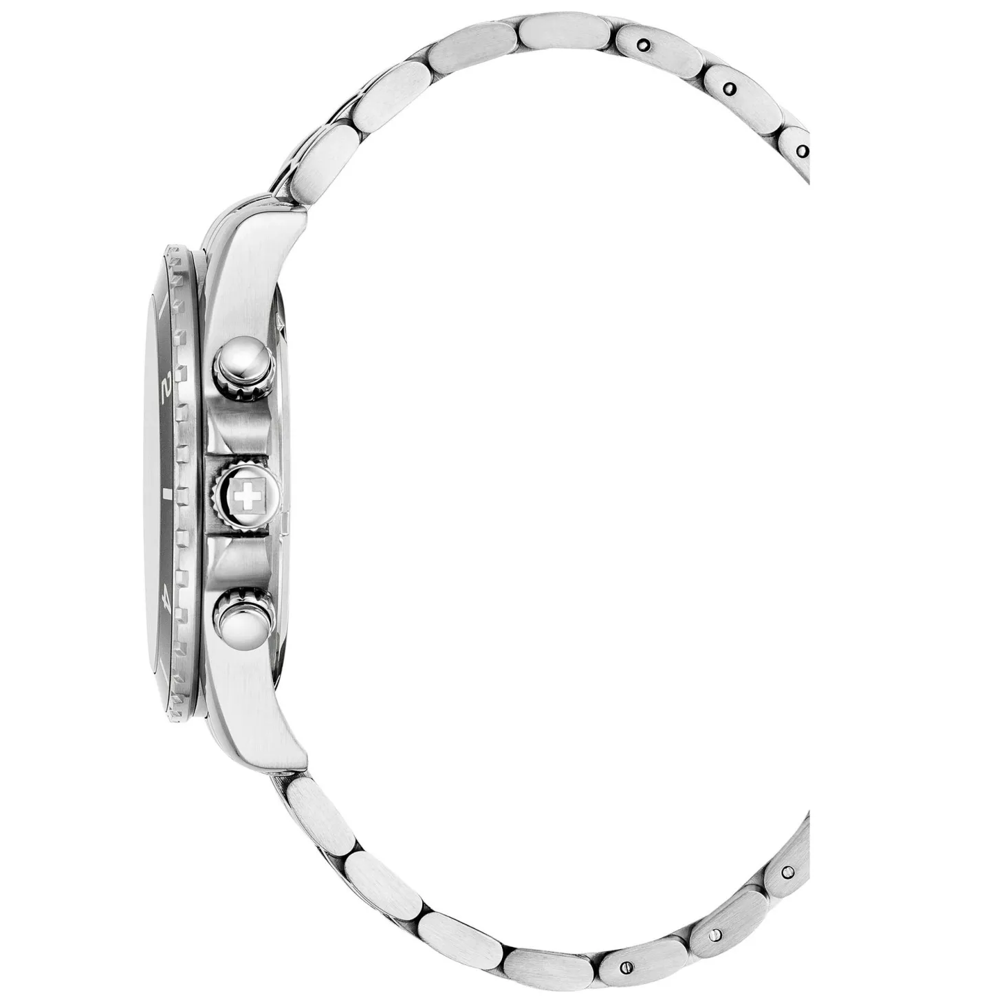 Swiss Alpine Military Herrenuhr Sierra Chrono, sportlich, silber/blau, Artikelnummer 7034.9136