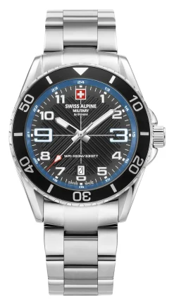 Swiss Alpine Military Herren Armbanduhr Taucheruhr Raptor 7029.1135