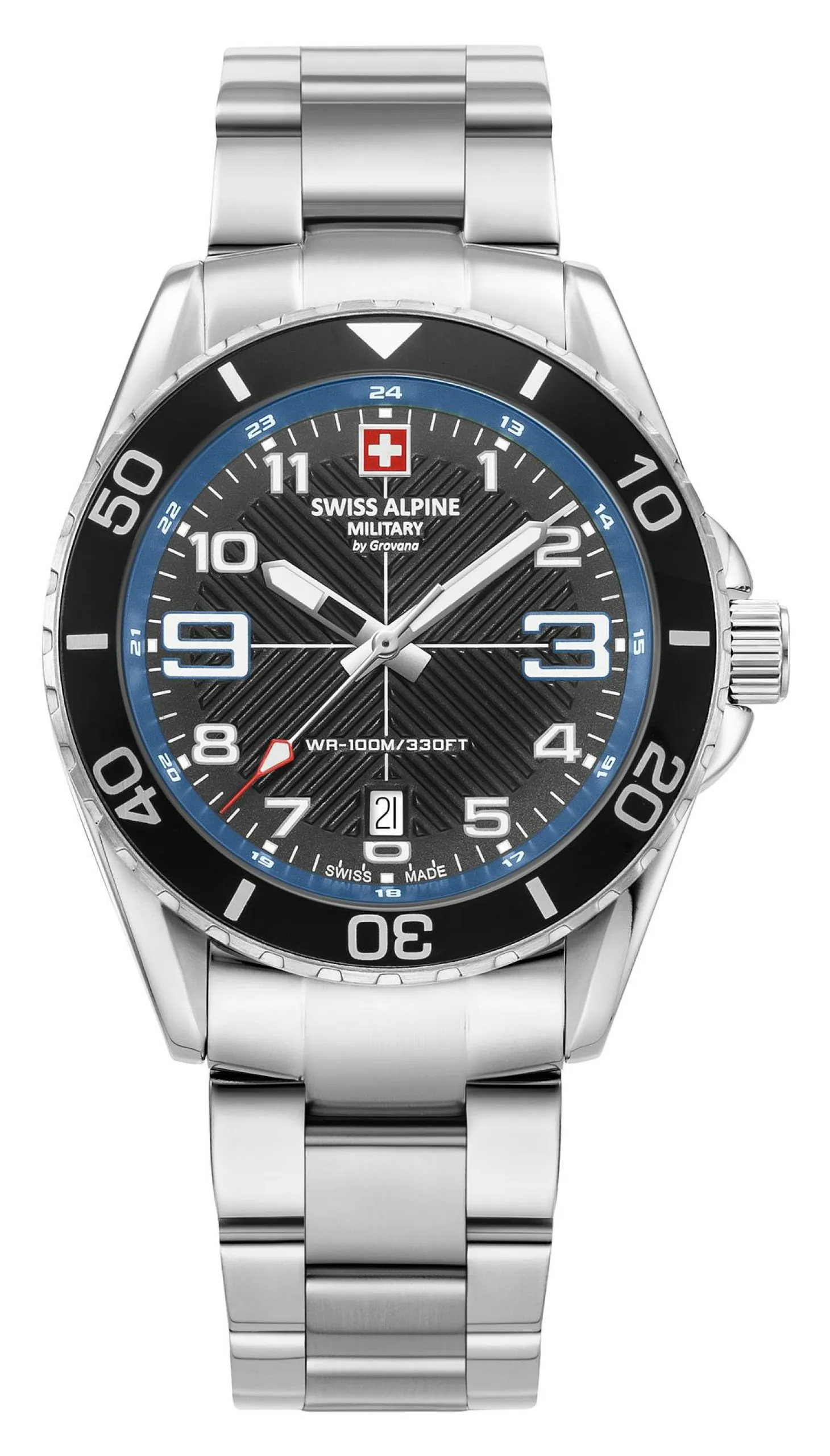 Swiss Alpine Military Herren Armbanduhr Taucheruhr Raptor 7029.1135