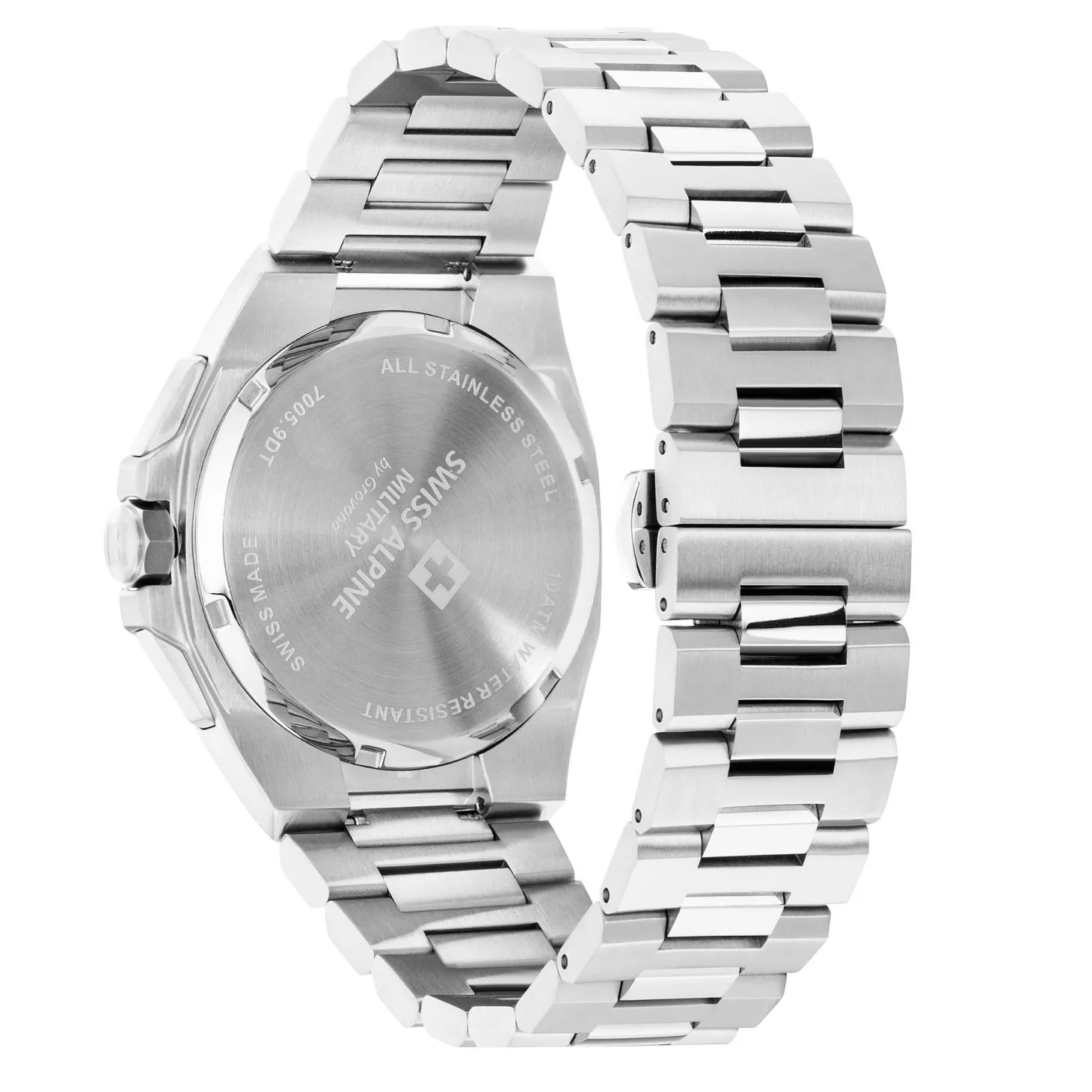 Swiss Alpine Military Herren Armbanduhr 42 mm Avenger silber 7005.9134