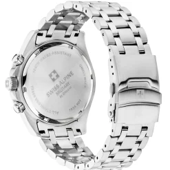 Swiss Alpine Military Herrenuhr Sierra Chrono, sportlich, silber/schwarz, Artikelnummer 7034.9137