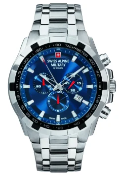 Swiss Alpine Military Herren Armbanduhr Chronograph 10 Atm 46 mm 7043.9235