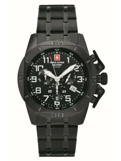 Swiss Alpine Military Herren Armbanduhr Chrono 45mm 10ATM 7063.9177