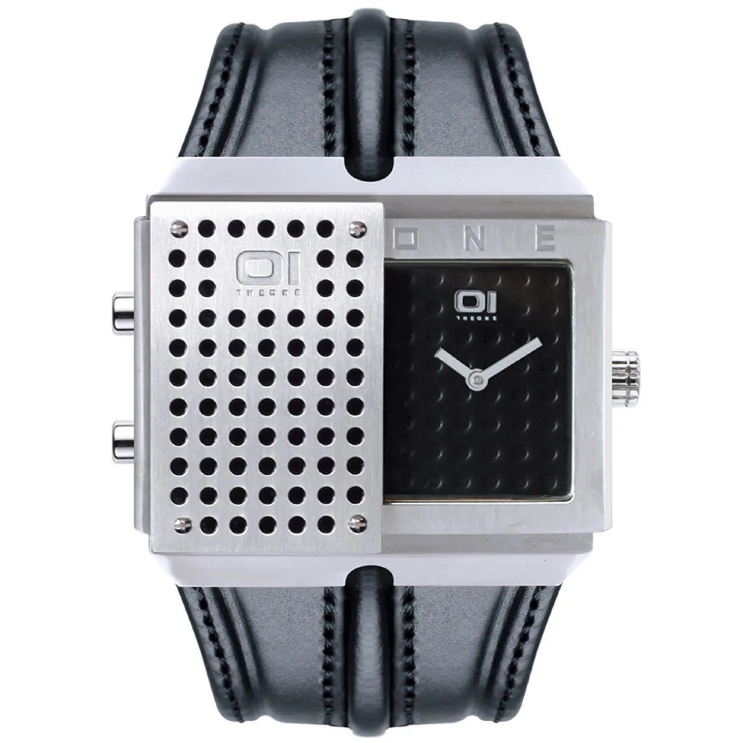 THE ONE Uhr Herren Binär-Armbanduhr Slider Watch SD128B1