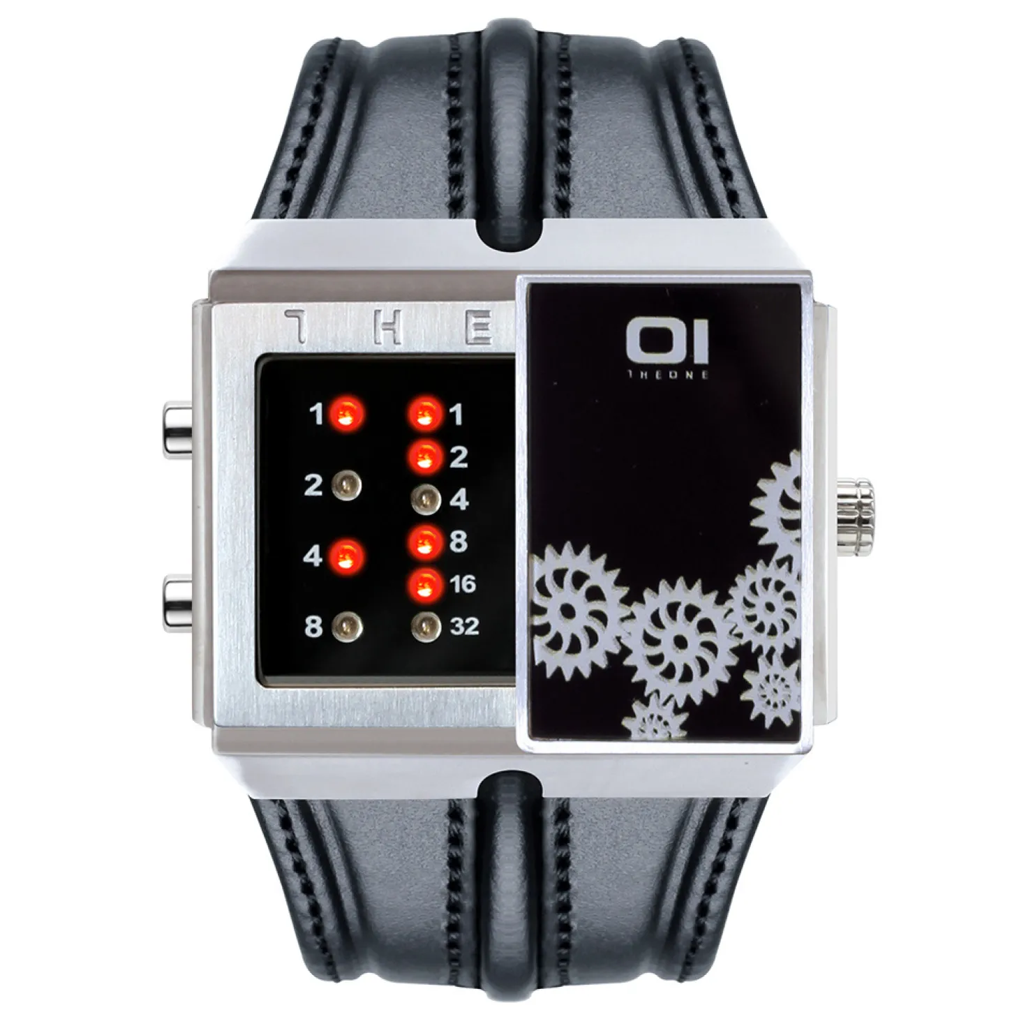 THE ONE Uhr Herren Binär-Armbanduhr Slider Watch SD126R1