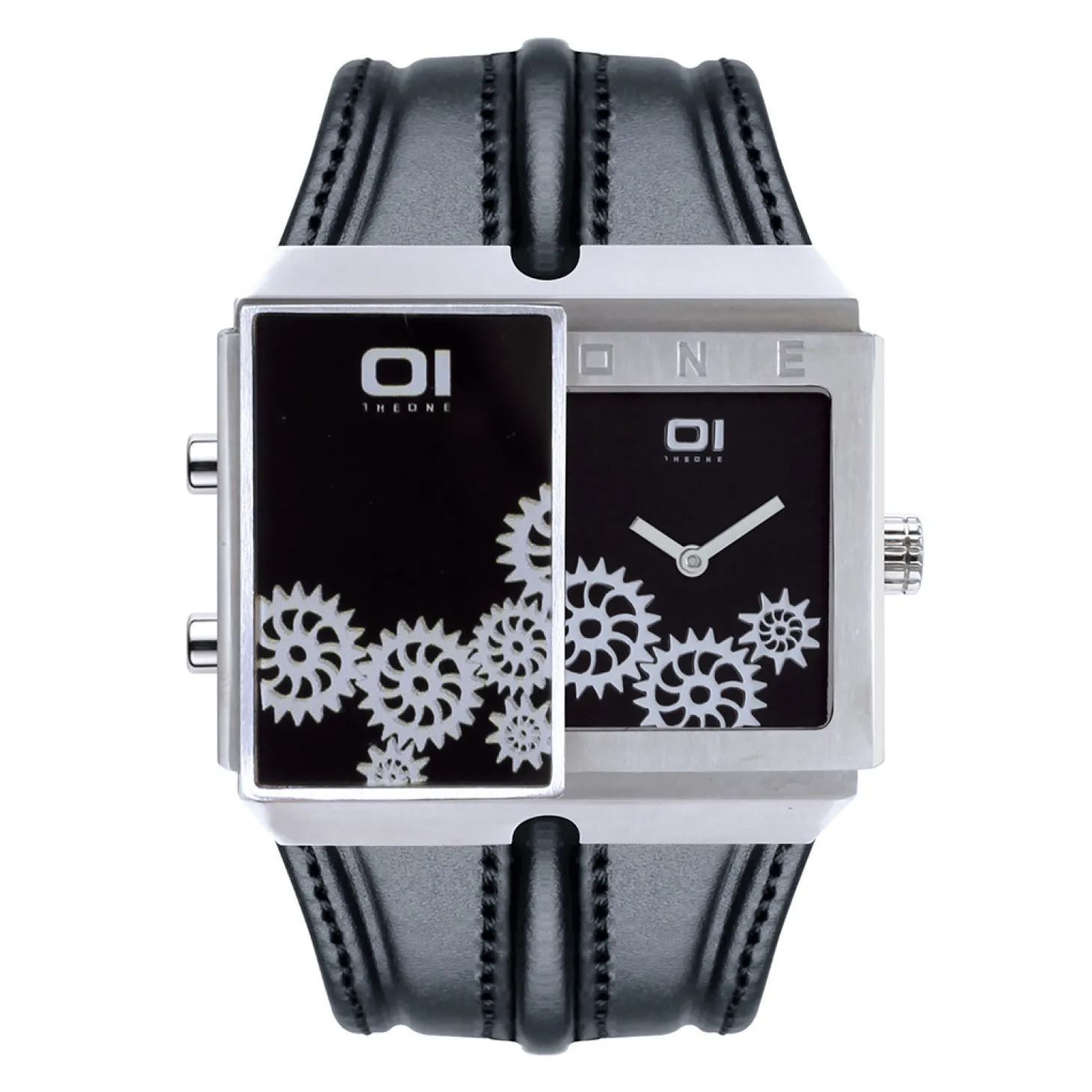 THE ONE Uhr Herren Binär-Armbanduhr Slider Watch SD126B1