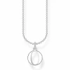 Thomas Sabo Damen Halskette Buchstabe O Collier 45cm Silber KE2024-001-21-L45V