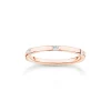 Thomas Sabo Damen Ring mit Zirkonia Größe 54 Rosegold TR2396-416-14-54