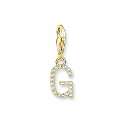 Thomas Sabo Damen Zirkonia Charm Buchstabe G Gelbgold 1970-414-14