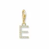 Thomas Sabo Damen Zirkonia Charm Buchstabe E Gelbgold 1968-414-14