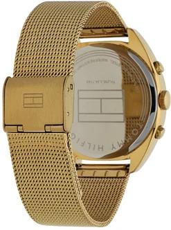 Tommy Hilfiger Damenuhr Chronograph Goldfarben Edelstahl Milanaise-Band TH 1781488 UHR AIR