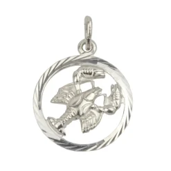Unisex Anhänger Sternzeichen Krebs ⌀15mm Silber 28.1233.R