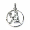 Unisex Anhänger Sternzeichen Jungfrau ⌀15mm Silber 28.1235.R